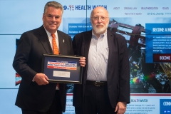 Dr. James Melius, 911 Health Board Member and Administrator, NYS Laborers Health and Safety Trust introduced Congressman Peter King (R-NY)