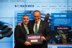 New York State AFL-CIO President Mario Cilento, and Senator Charles Schumer (D-NY)